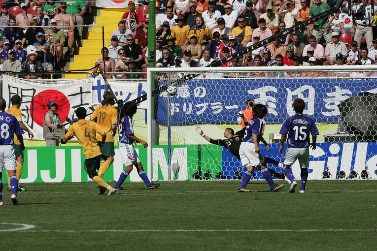 2006年ドイツW杯、ティム・ケーヒルのゴールシーン　©JMPA