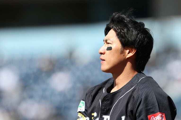 ソフトバンクの「生え抜きスター」柳田悠岐。元フロント経験のある小林至さんは「硬直化を防ぐには生え抜きの新スターが必要」という　©Hideki Sugiyama