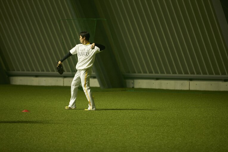 現役時代のひとコマ。黙々と真摯にトレーニングを続けてきた和田　©︎BUNGEISHUNJU