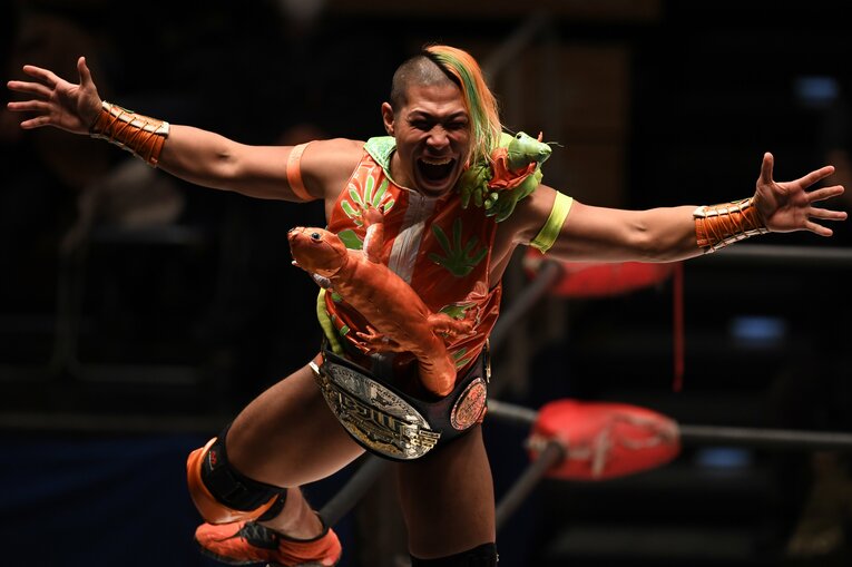 1月2日（夜）の大日本プロレス。“爬虫類レスラー”の関札皓太