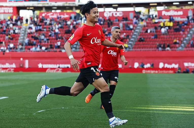 アギーレ体制で奮闘する久保建英。残留を争う一線でチームは勝利したものの、やはり結果が欲しい ／ photograph by Daisuke Nakashima