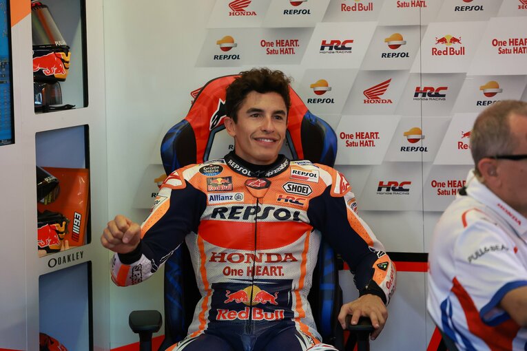 9月6〜7日にイタリア・ミサノで行われた公式テストのマルケス　photograph by Satoshi Endo