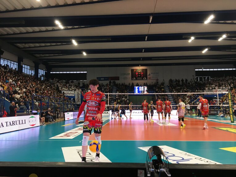 2月9日、ペルージャ石川祐希（セリエA／グロッタッツォリーナ戦）©︎Takashi Yuge