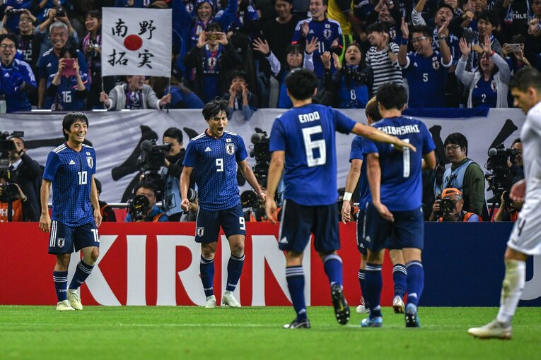 2018年10月のウルグアイ戦　©Takuya Sugiyama