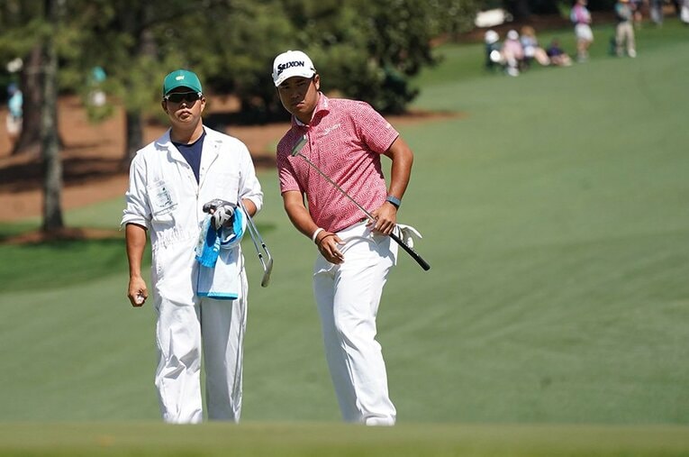 王者としてオーガスタに戻ってきた松山英樹。心強い相棒と共に連覇を目指す ／ photograph by Yoichi Katsuragawa