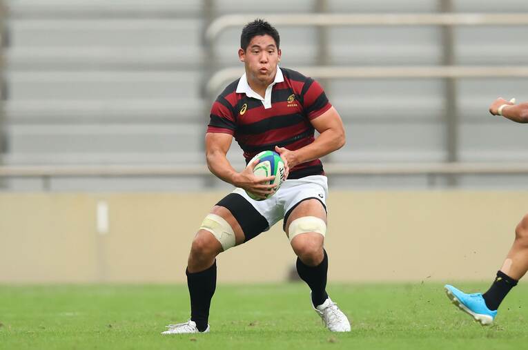 ひとまわり体が大きくなった新主将の4年・丸尾崇真 ／ photograph by YUTAKA/AFLO SPORT