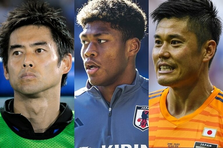 川口能活、鈴木彩艶、川島永嗣。日本代表のゴールマウスの前に立つ守護神は、厳しい批評とも戦うことになる ／ photograph by Kiichi Matsumoto(C),Takuya Sugiyama(L,R)