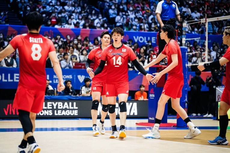 2023年ネーションズリーグ イラン戦　©︎FIVB