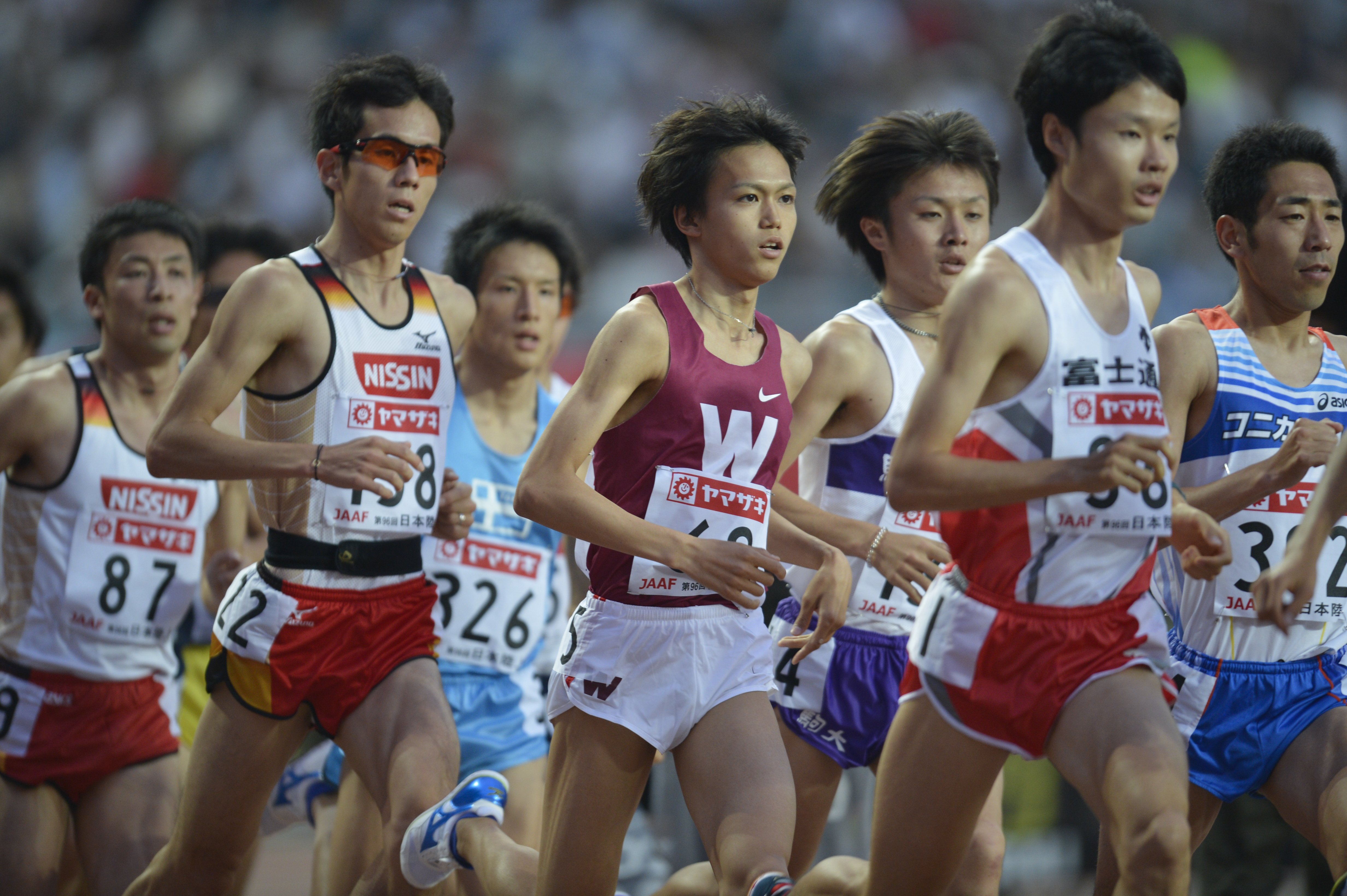 写真は2012年の日本選手権1万m。早稲田大3年時の大迫　©BUNGEISHUNJU