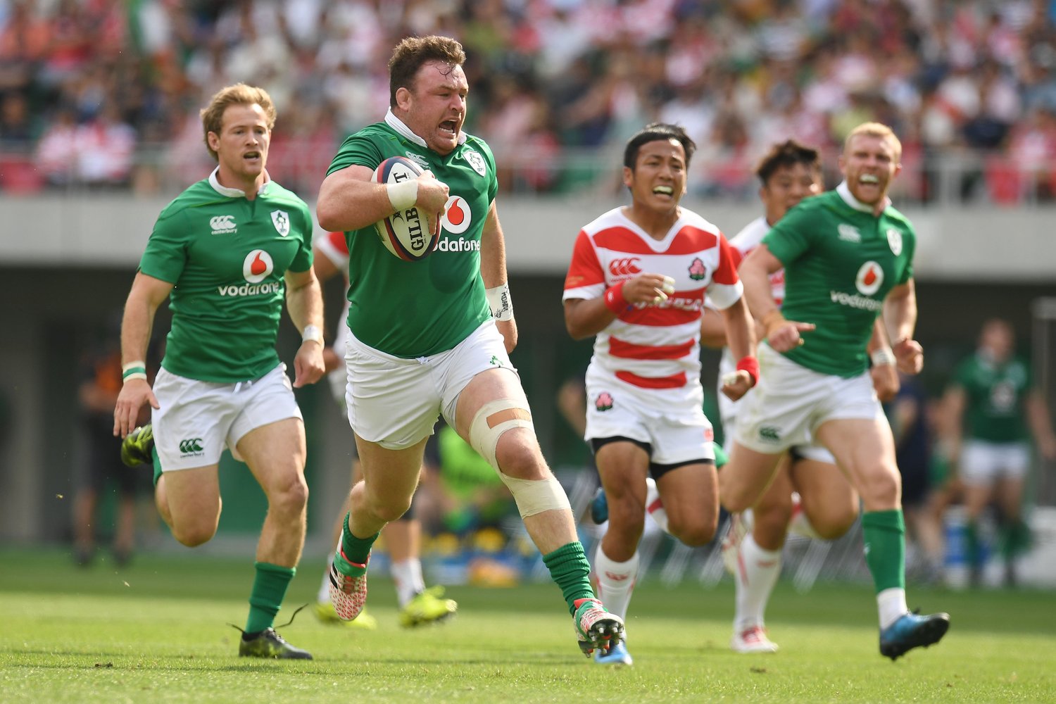 1戦目は22-50、2戦目も13-35で敗れ、当時はアイルランドに実力の差を見せつけられていた ©︎Getty Images