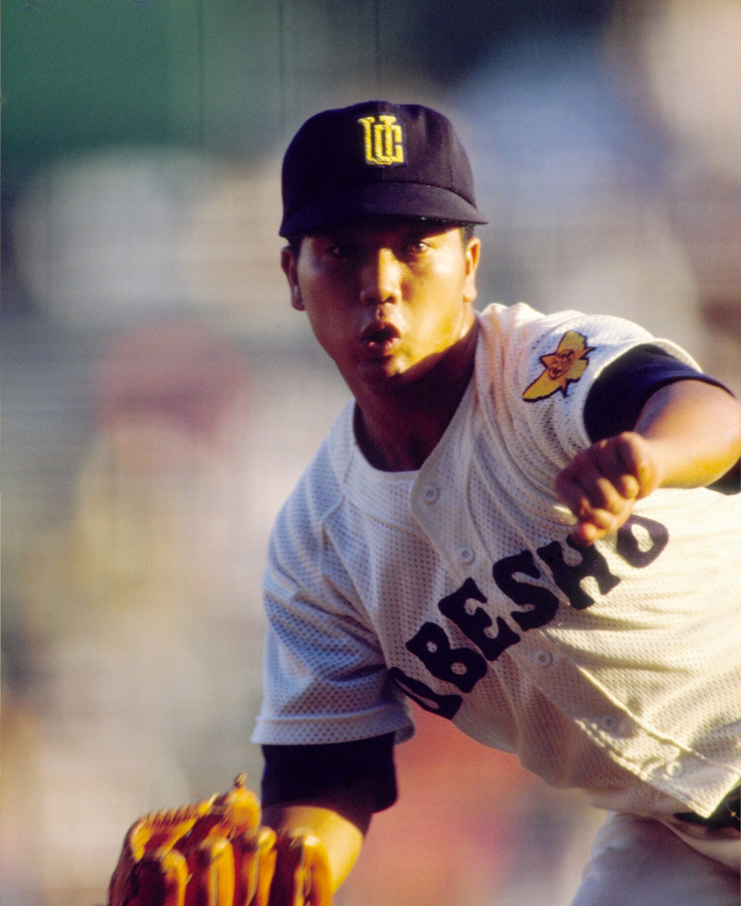 宇部商のエースとして準決勝まで投げ続けた田上　©︎Katsuro Okazawa/AFLO