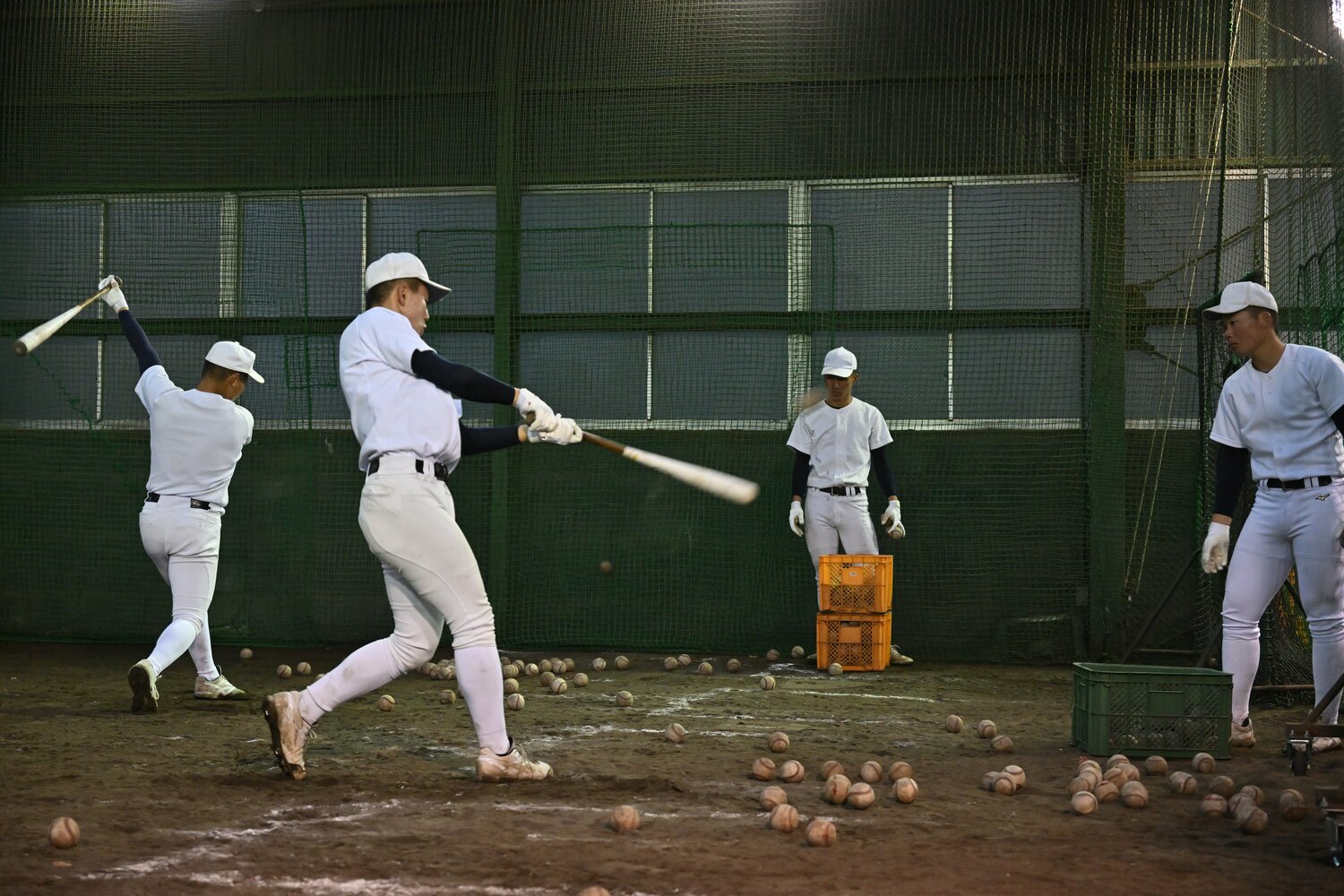 大阪桐蔭の練習風景（2022年撮影）　©Hideki Sugiyama