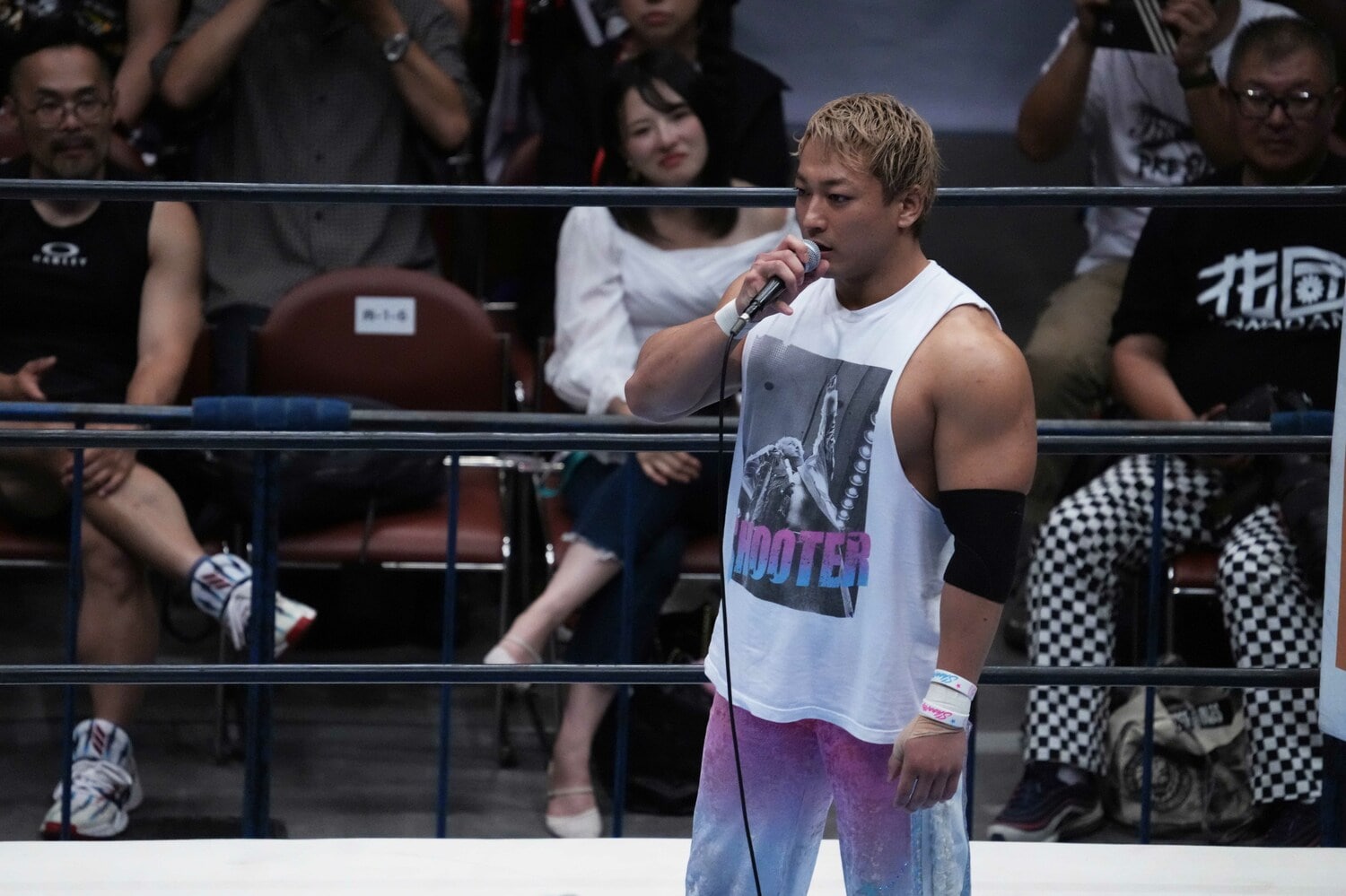 海野翔太はザックへの挑戦を表明したが、ファンの大ブーイングを浴びた　©Essei Hara