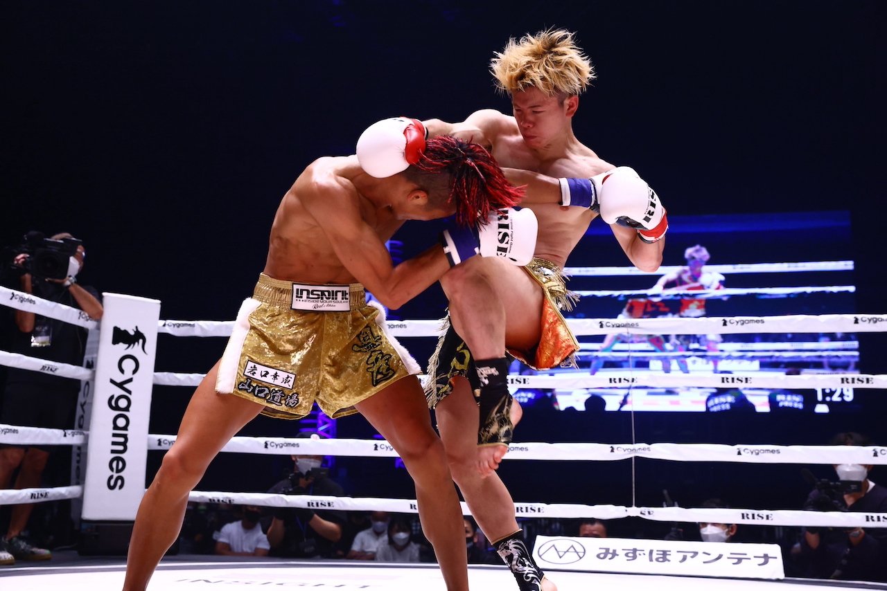 2021年9月23日、那須川は鈴木真彦に判定勝ち ©RISE