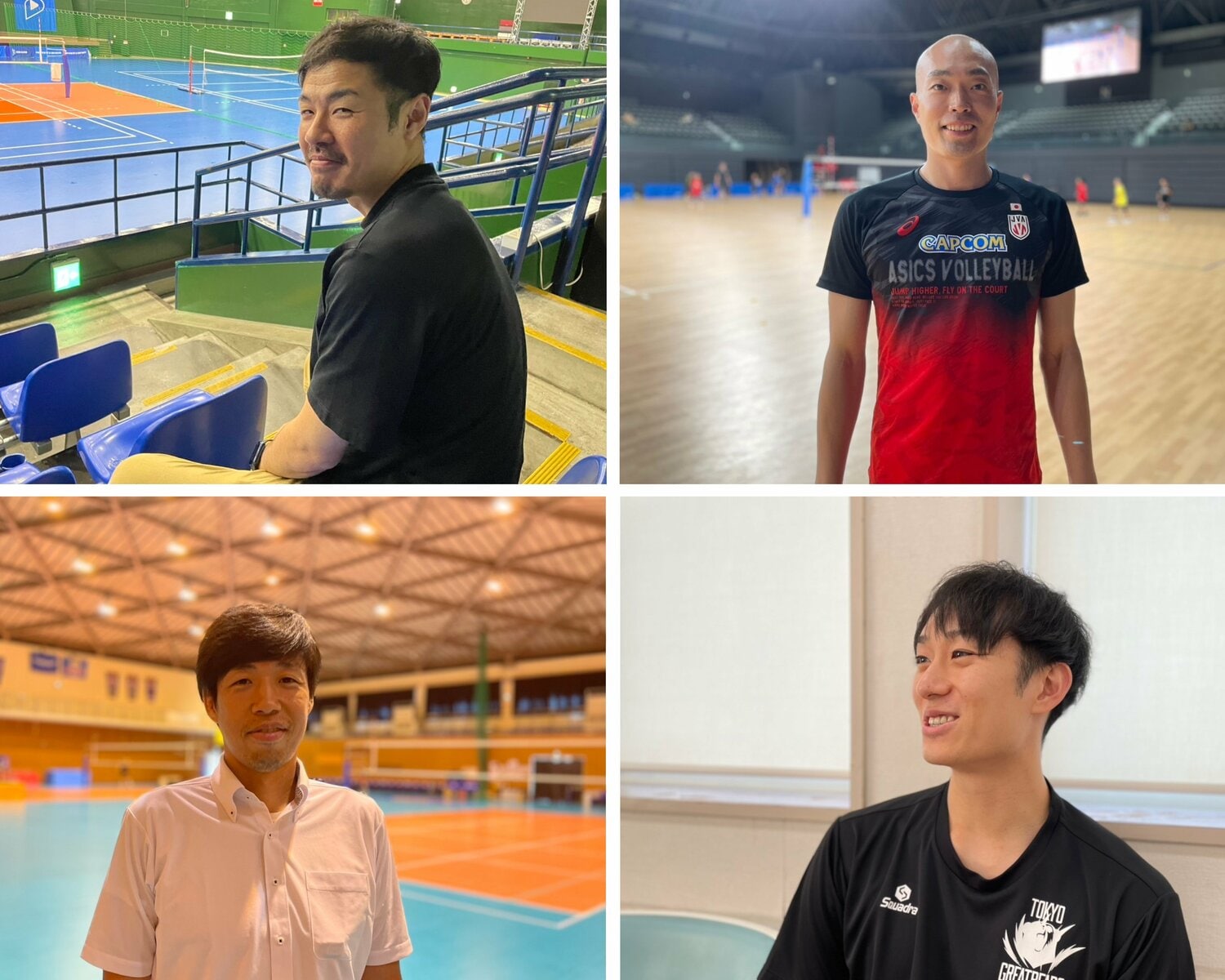 永野健、米山裕太、深津英臣、柳田将洋　（筆者撮影）