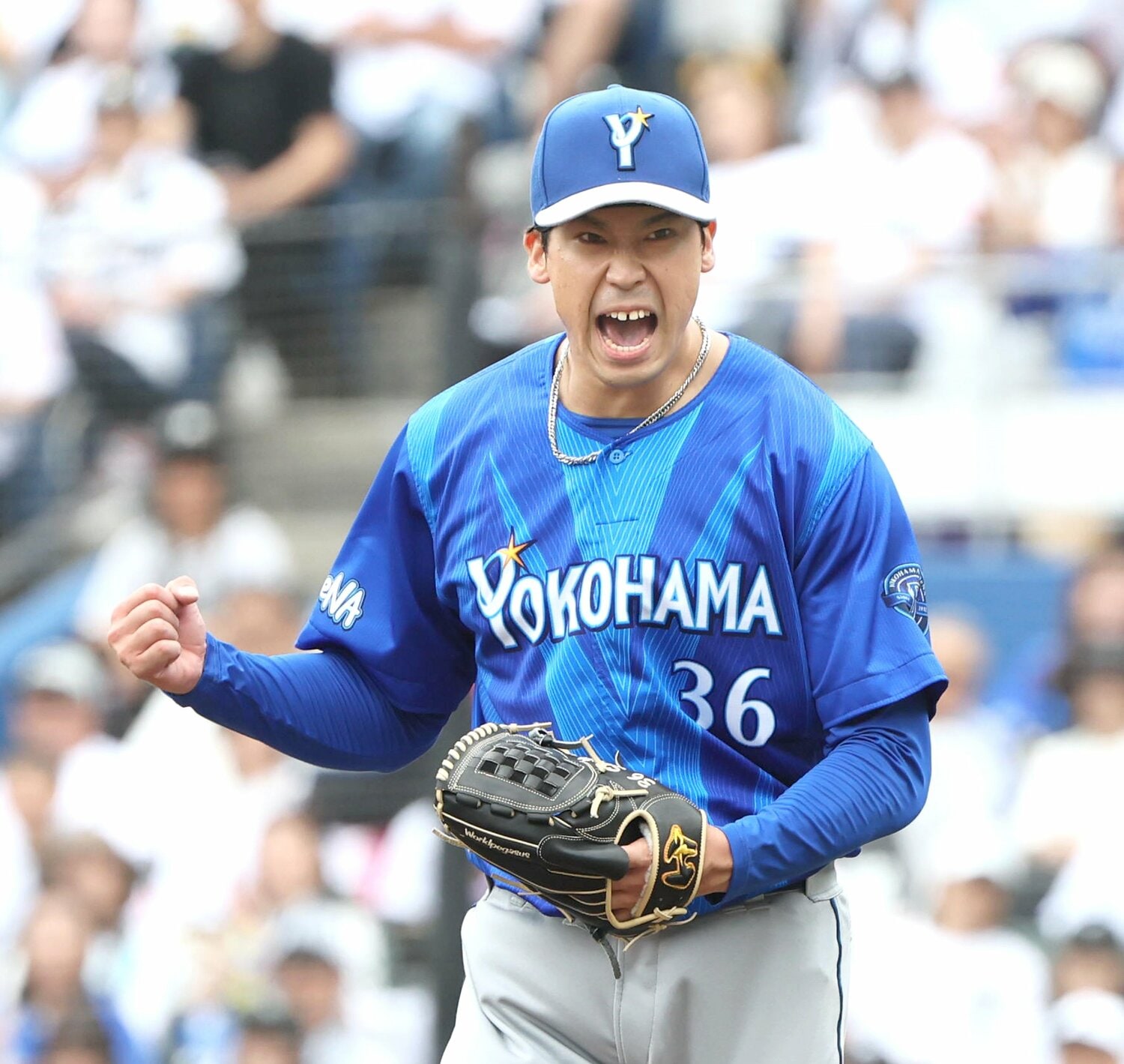 ベイスターズ移籍後は6月28日現在で4試合に登板し1勝を挙げている　©Sankei Shimbun