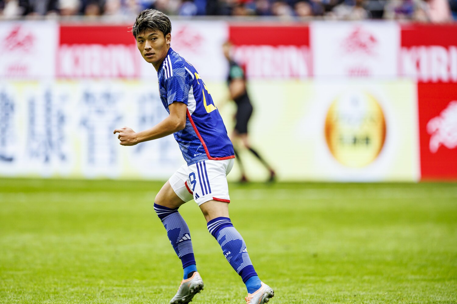 E-1選手権での活躍が認められ、W杯前の欧州遠征メンバーにも名を連ねた町野　©︎Kiichi Matsumoto