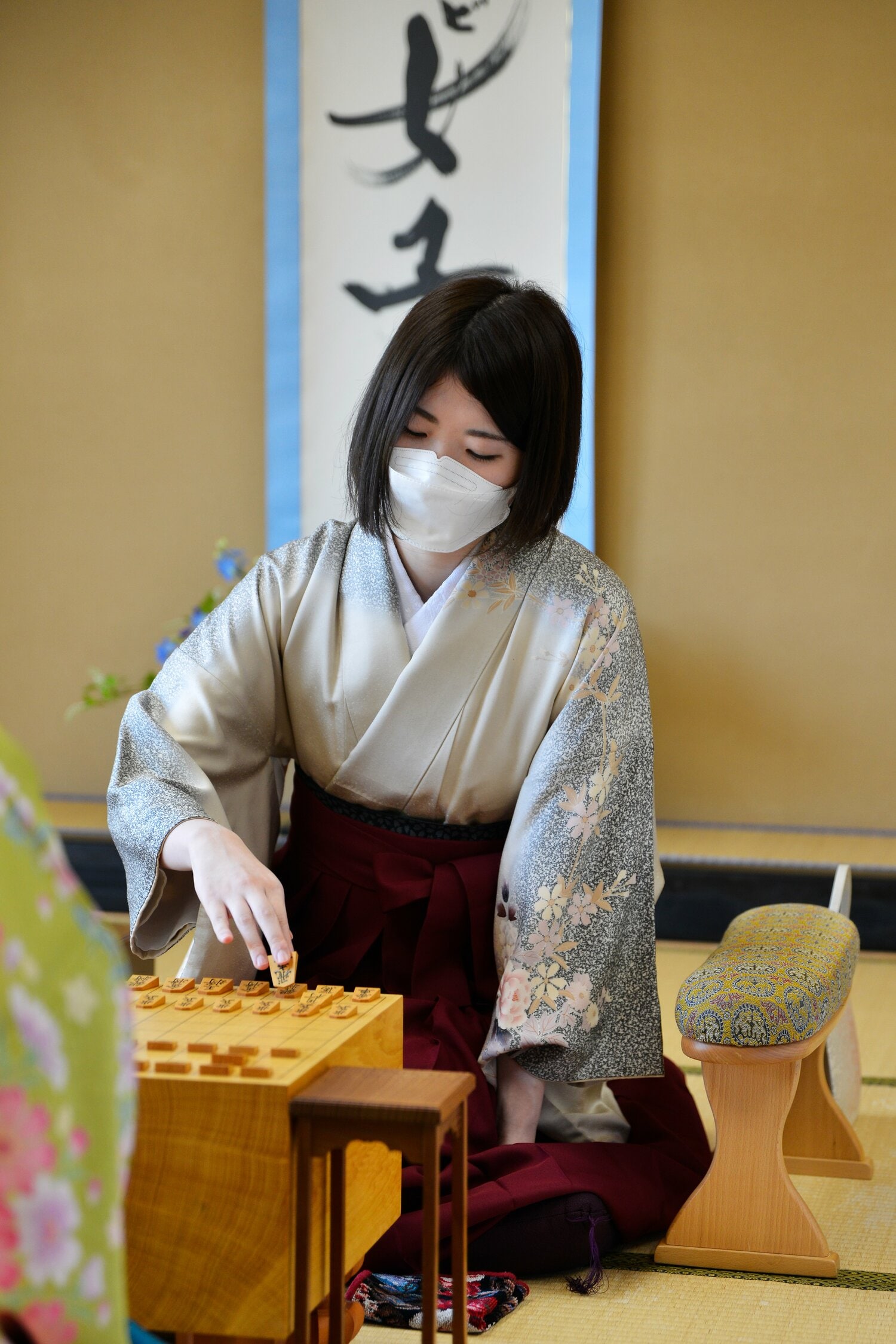 西山朋佳女流二冠（27歳）。マイナビ女子オープンはフルセットの末、西山が女王を防衛した　©日本将棋連盟