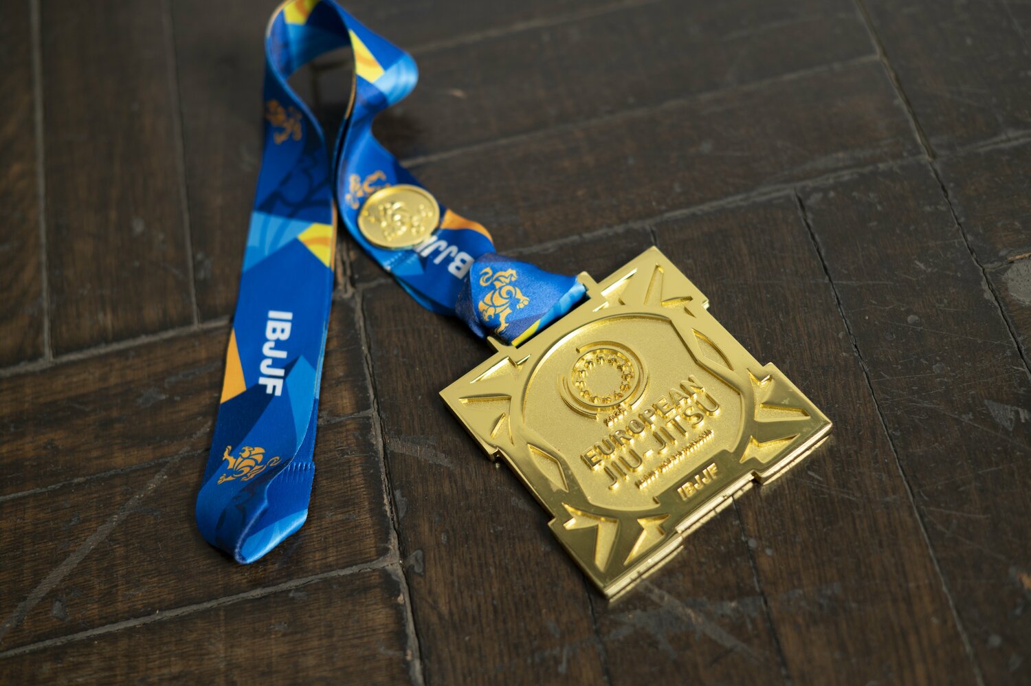 「ヨーロッパ柔術選手権2025」の金メダル ©Tadashi Hosoda