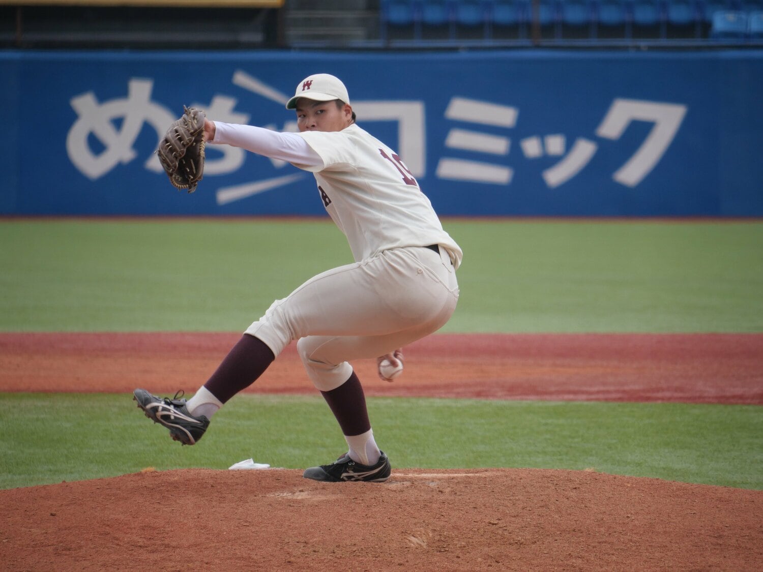 大学2年の6月にトミー・ジョン手術を受けた早稲田大・田和廉。落差あるシンカーが武器 ©︎PPAB-lab.