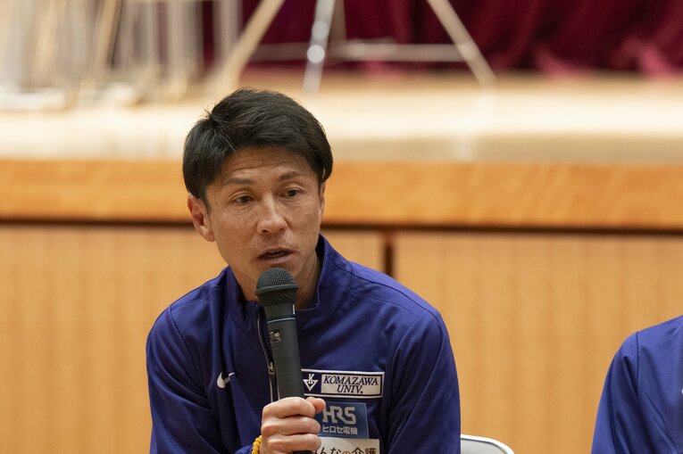 駒澤大の藤田監督。箱根に向けて徐々に手応えを得ているようだ　©Tadashi Hosoda