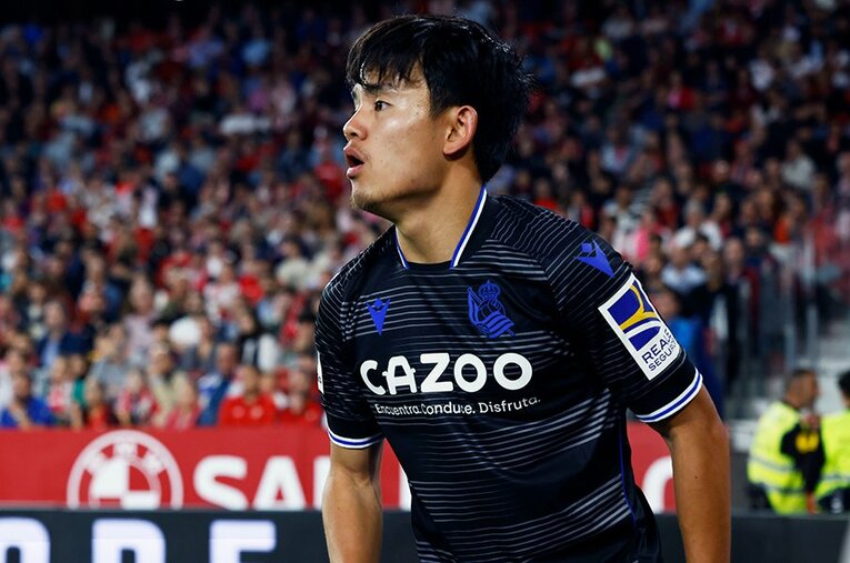 W杯前最後となる「ラ・レアル」でのプレーで躍動した久保建英 ／ photograph by Daisuke Nakashima