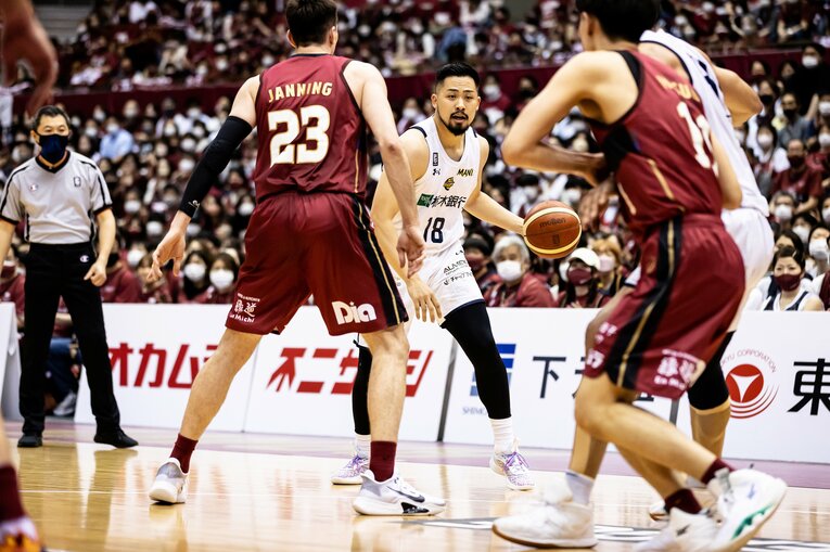 チャンピオンシップでも輝きを放ち、日本生命ファイナル賞も受賞した鵤　©B.LEAGUE