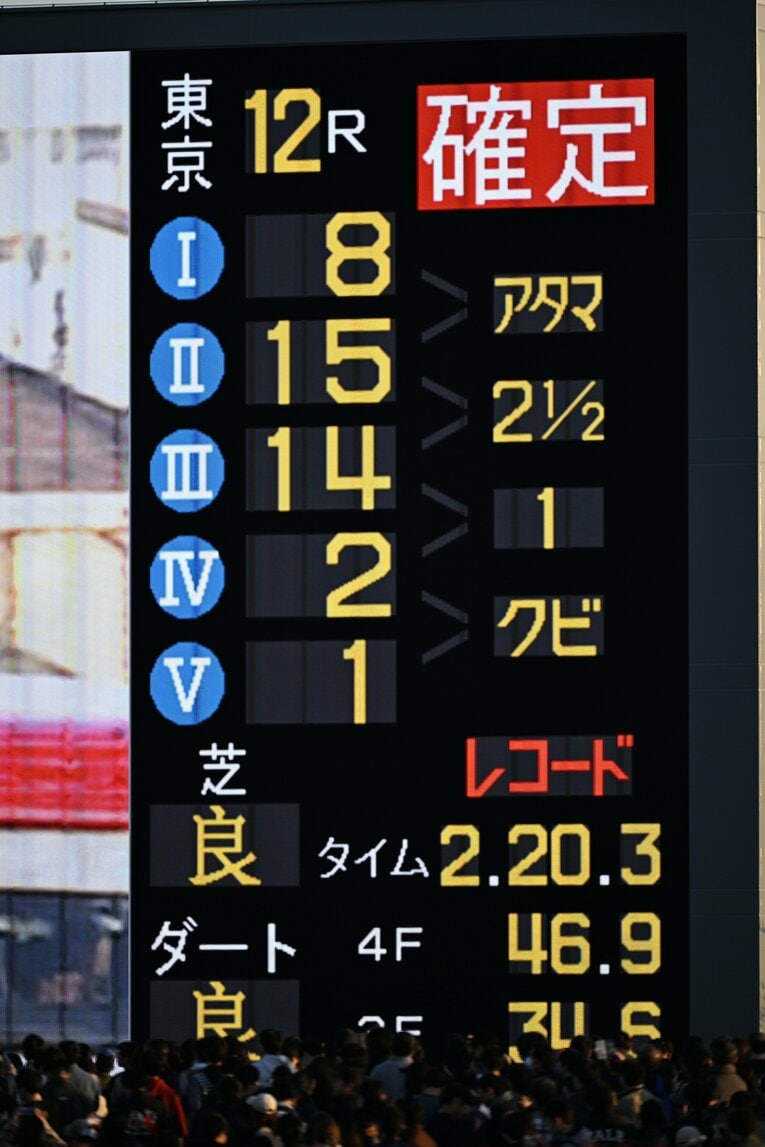 勝ちタイムは2分20秒3。2018年にアーモンドアイがマークしたタイムを0秒3塗り替える世界レコードとなった　©Keiji Ishikawa