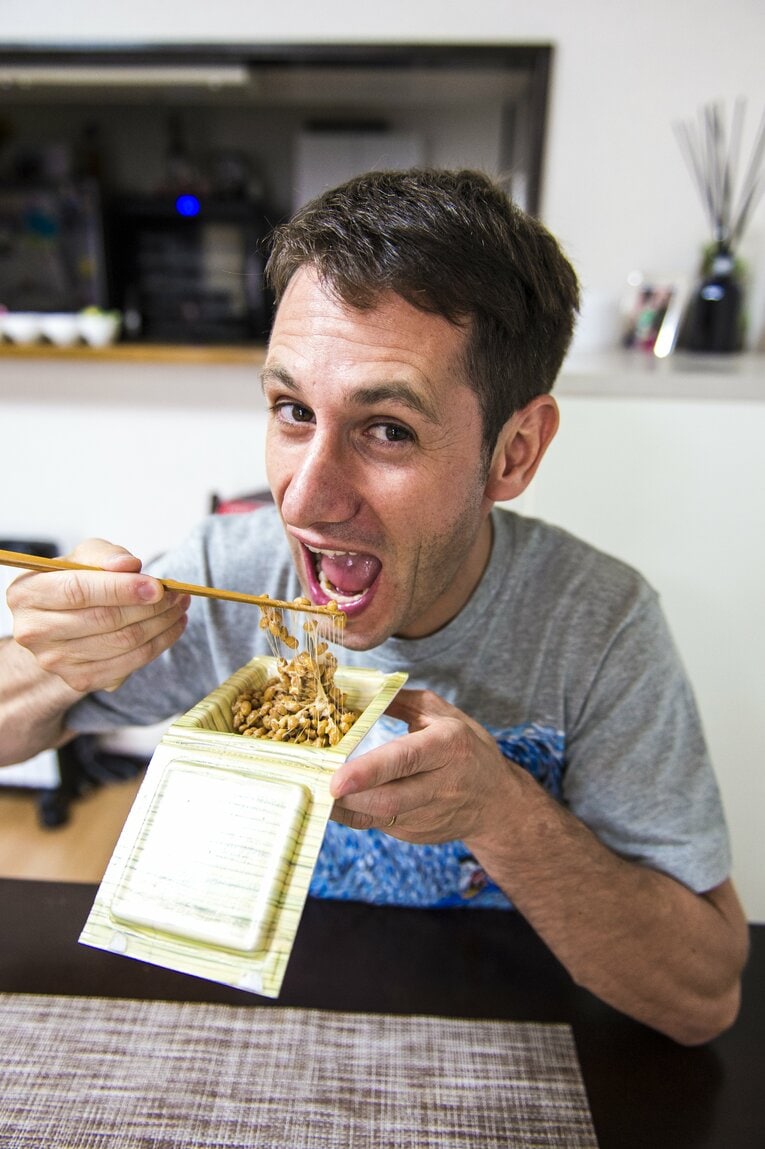 納豆好きのデムーロ騎手（2016年撮影）　©Takuya Sugiyama