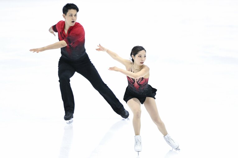 今季の国際大会初戦となった木下グループ杯ショートの演技　©Asami Enomoto