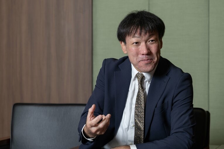 Number Webのインタビューに応じた多田野数人氏　©Tatsuo Harada