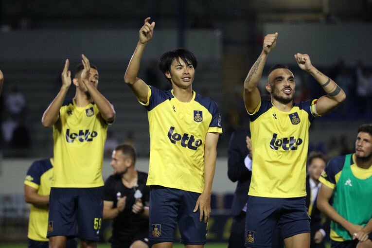 川崎から加入した三笘は今季、オーナーが所有するベルギーのクラブで研鑽を積む©Getty Images