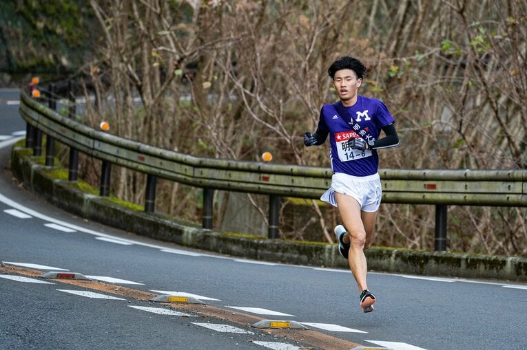 72年ぶりの王座奪還を目指す明大。4年生の前田は昨季と同じ6区か？　©Nanae Suzuki