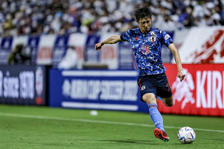 日本代表デビュー直後の22年　©Kiichi Matsumoto/JMPA