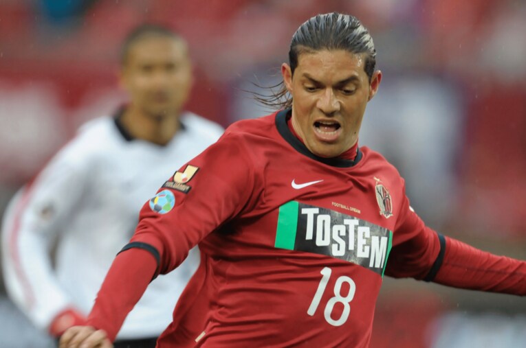 鹿島アントラーズ時代のマルキーニョス。得点王、リーグ連覇など黄金時代の原動力となった ／ photograph by Toshiya Kondo