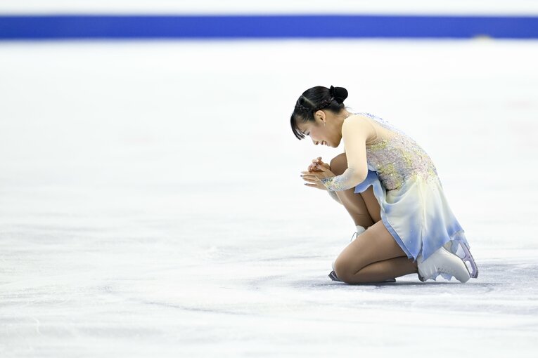 三原舞依のNHK杯フリーの演技　©Asami Enomoto