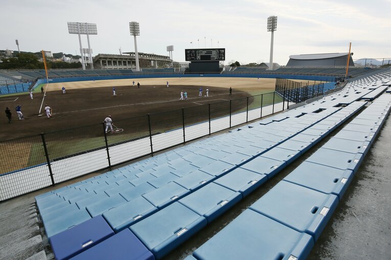 現在の静岡草薙球場　©JIJI PRESS