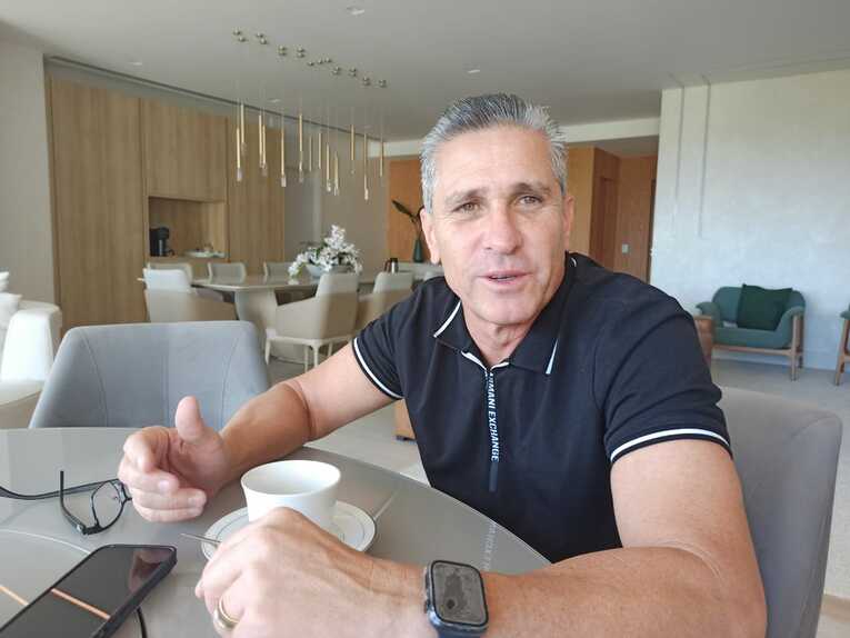 取材に応じてくれたジョルジーニョ　©Hiroaki Sawada