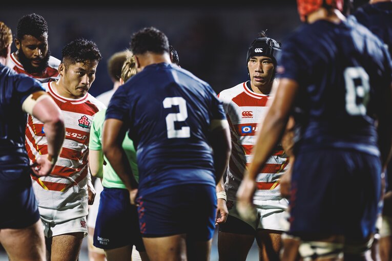 PR為房慶次朗（クボタスピアーズ船橋・東京ベイ）、PR三浦昌悟（トヨタヴェルブリッツ）©︎Kiichi Matsumoto