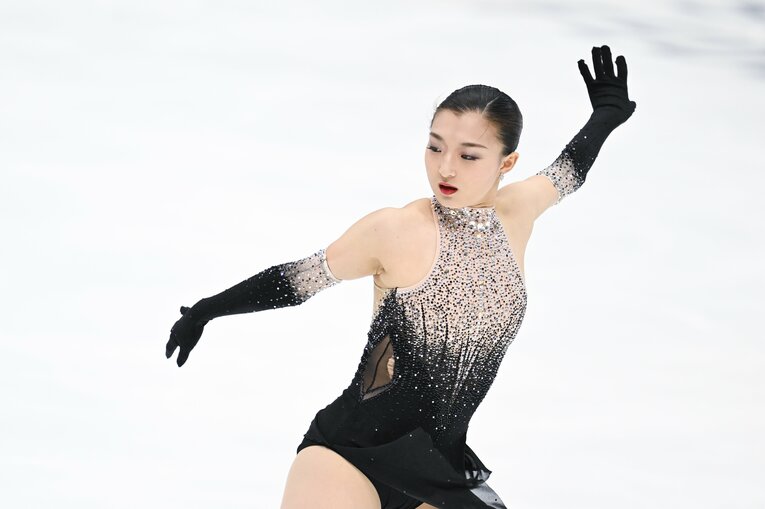 全日本選手権フリーの演技　©Asami Enomoto