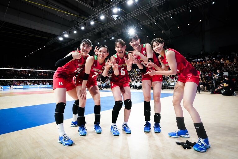 韓国戦が行われた6月12日は関の25歳の誕生日だった　©︎Volleyball World