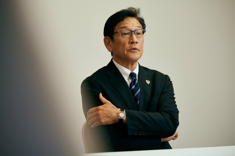 熱い思いを語った栗山監督　©︎Ichisei Hiramatsu