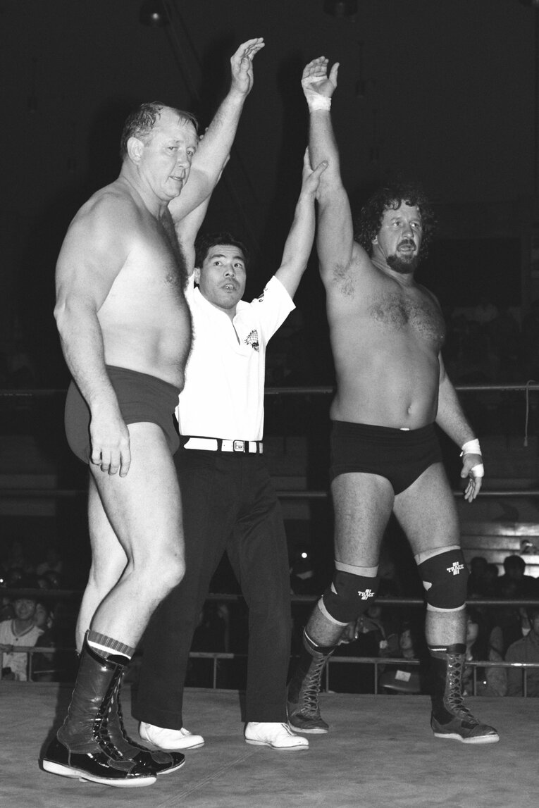 一度WWF（WWE）に行った後、ふたたび全日本プロレスに戻ってきたテリー・ファンク。1987年11月23日、後楽園ホール