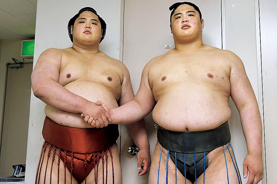 バスケで八村塁とプレー経験も。貴ノ富士&貴源治、優しき双子。~ある事件で強固になった関係~<Number Web> photograph by KYODO