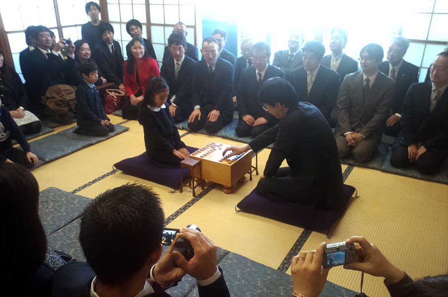 2016年の指し初め式　©Noboru Tamaru