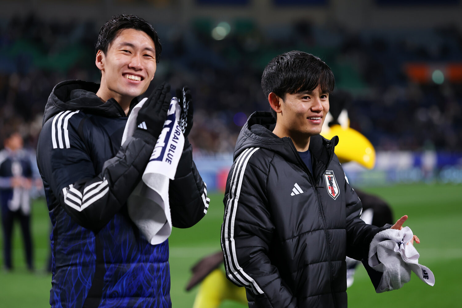 23歳の久保と28歳の鎌田。久保は「ひねくれもの同士で、プレースタイルも合う」と語った　©AFLO