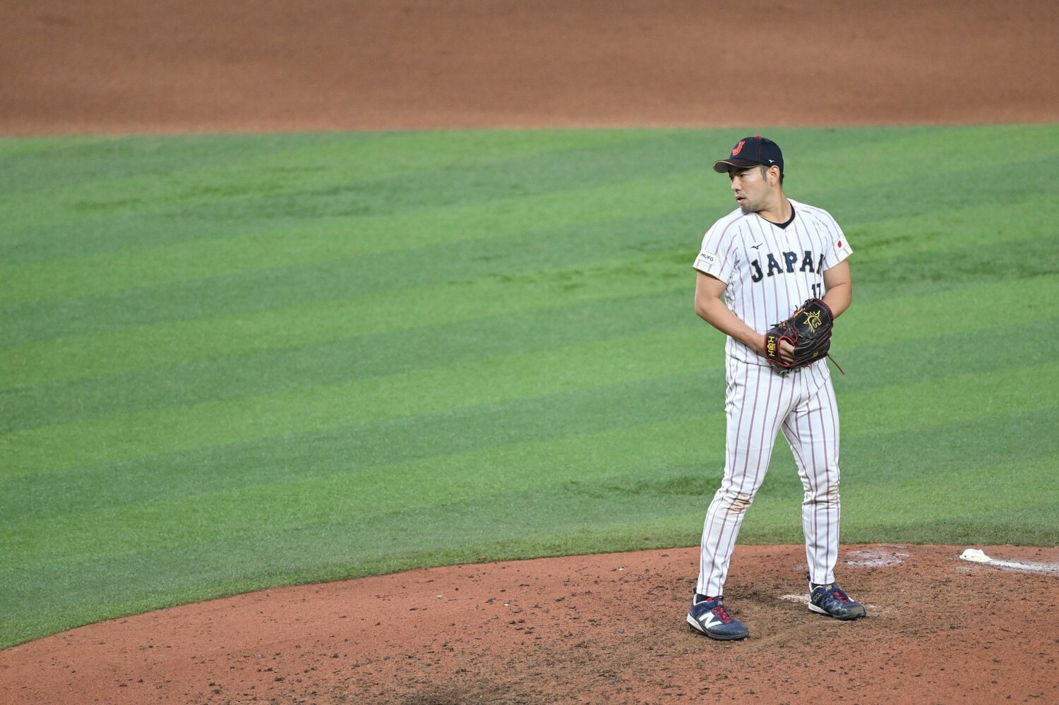 9回にリリーフ登板した菊池雄星　©Nanae Suzuki