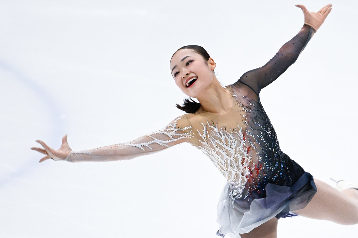 木下グループ杯ではSP2位からFSで逆転優勝を果たした島田　©Asami Enomoto