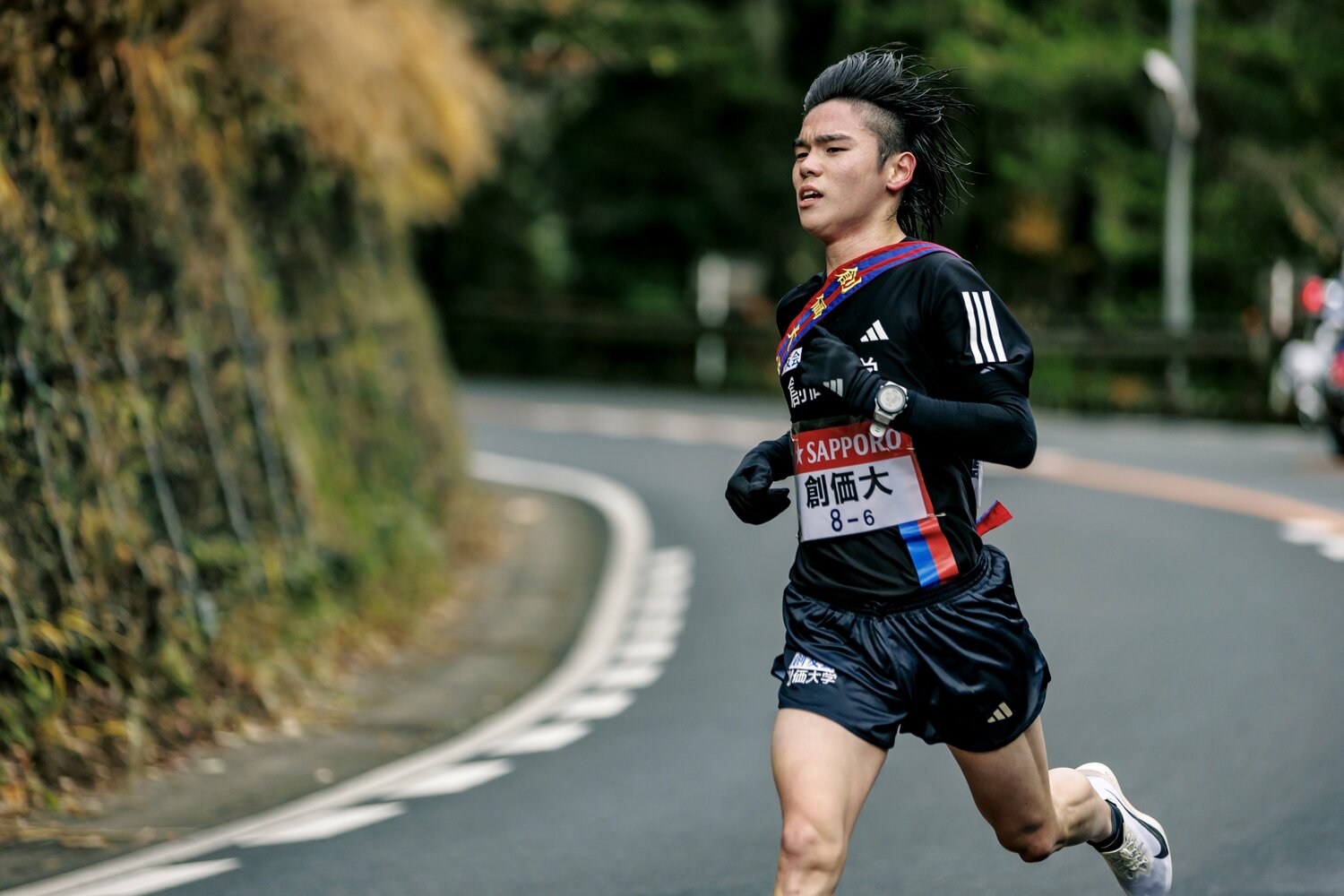 100回、101回大会で6区を駆け下りた創価大・川上だが、今季は本来の状態が戻らなかった ©Kiichi Matsumoto