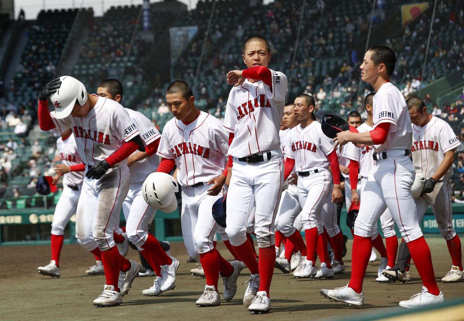 1回戦で東海大菅生に敗れた聖カタリナ学園（愛媛）だったが、筆者はそのショート・川口翔大に注目した